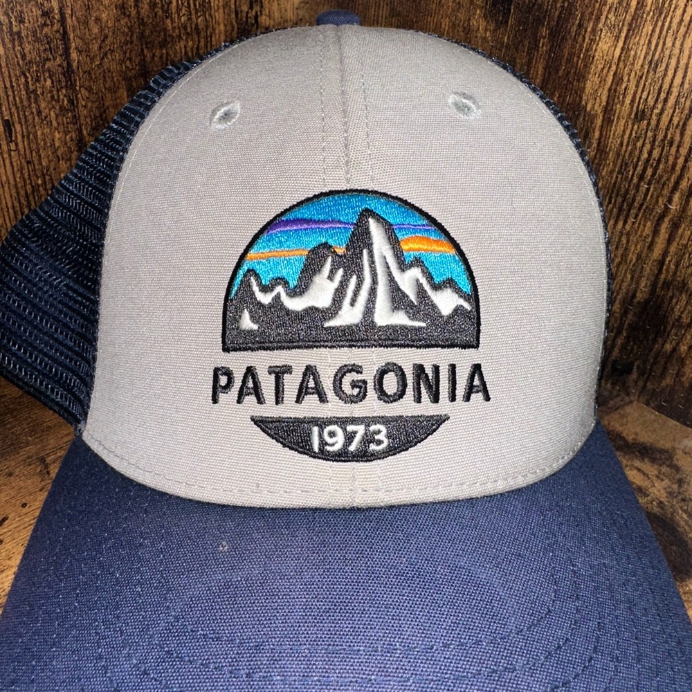 Patagonia Two-Tone Gray and Navy Hat